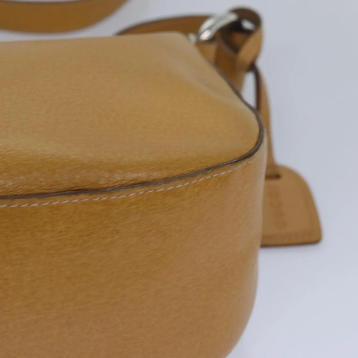 GUCCI Shoulder Bag Leather Yellow 001 2058  81846