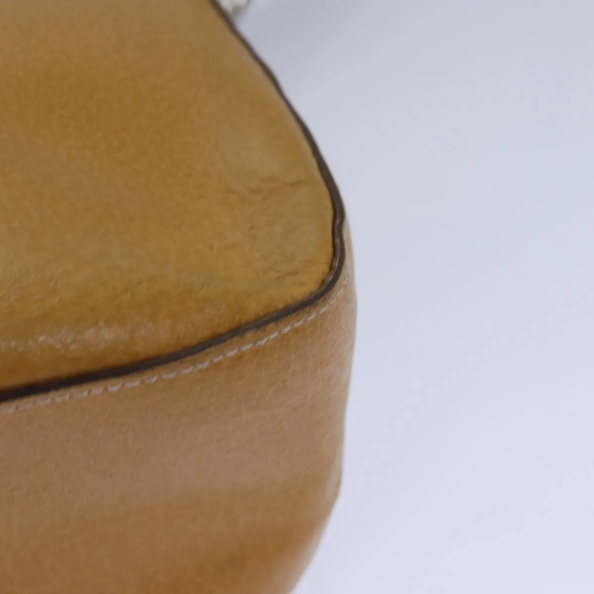 GUCCI Shoulder Bag Leather Yellow 001 2058  81846