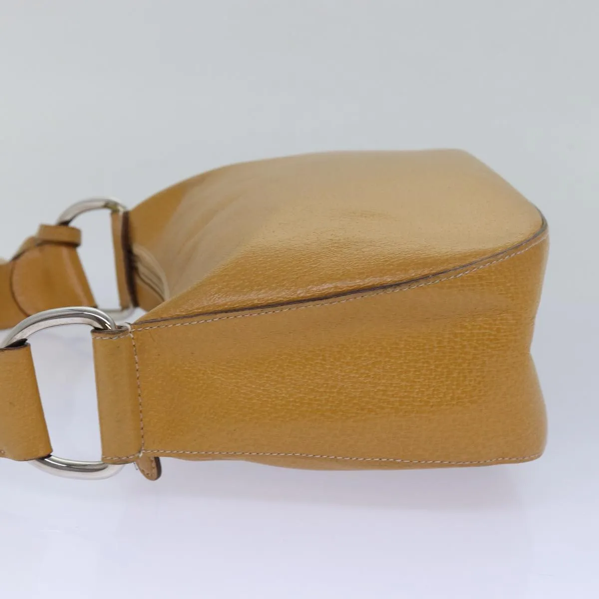GUCCI Shoulder Bag Leather Yellow 001 2058  81846