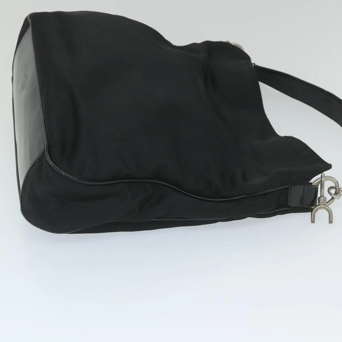 GUCCI Shoulder Bag Nylon Black 001 1998 1577  fm2876