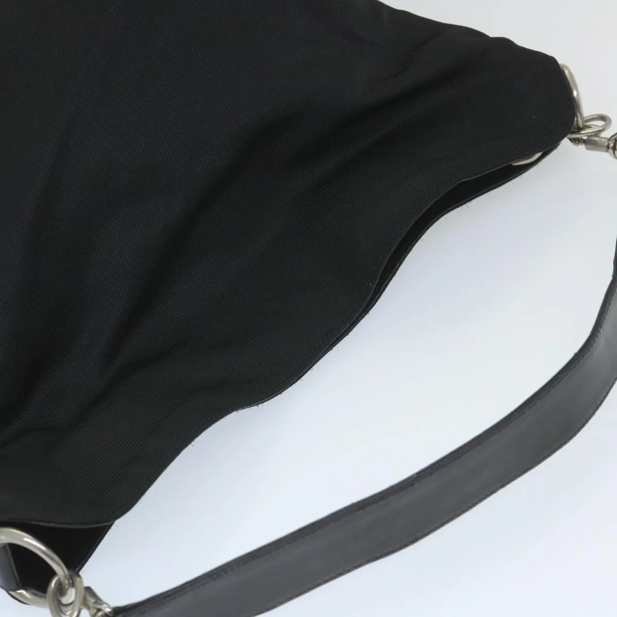 GUCCI Shoulder Bag Nylon Black 001 1998 1577  fm2876