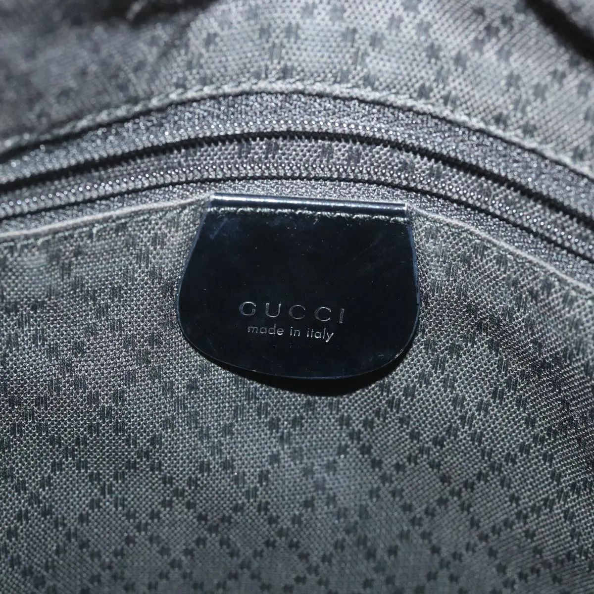 GUCCI Shoulder Bag Nylon Black 001 1998 1577  fm2876