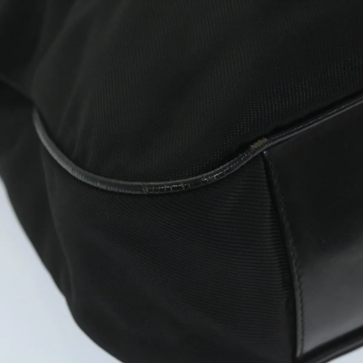 GUCCI Shoulder Bag Nylon Black 001 1998 1577  fm2876