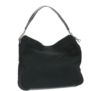 GUCCI Shoulder Bag Nylon Black 001 1998 1577  fm2876