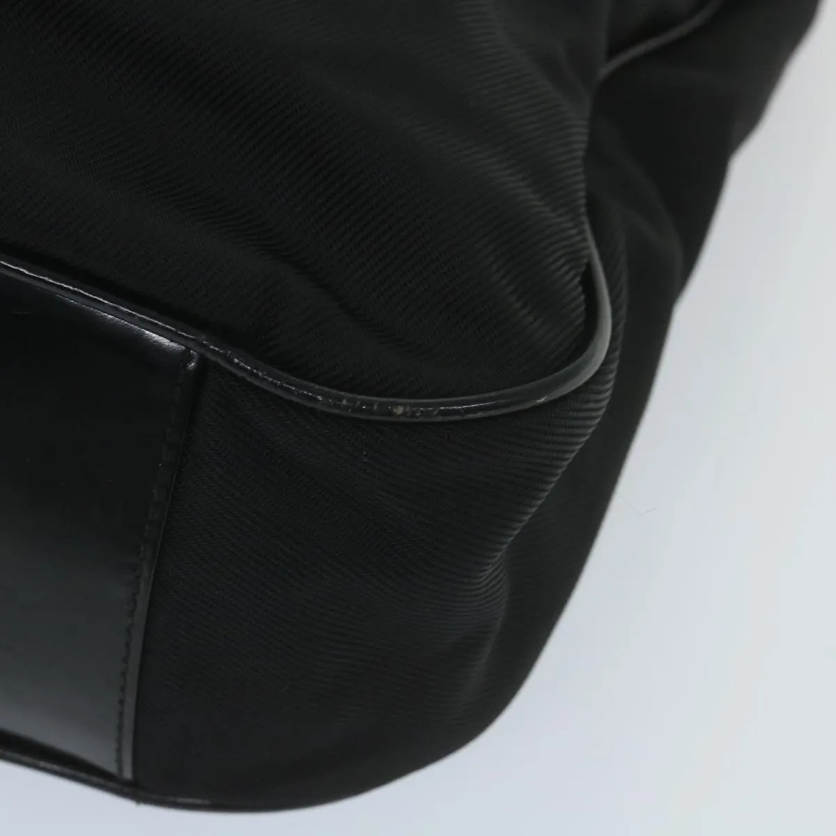 GUCCI Shoulder Bag Nylon Black 001 1998 1577  fm2876