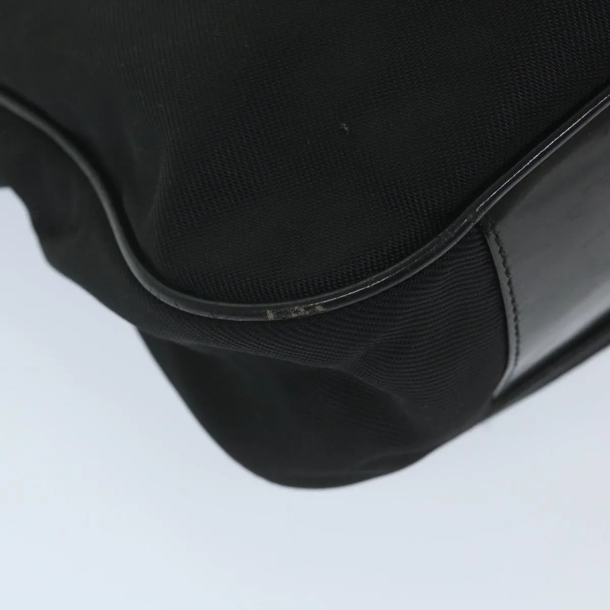 GUCCI Shoulder Bag Nylon Black 001 1998 1577  fm2876