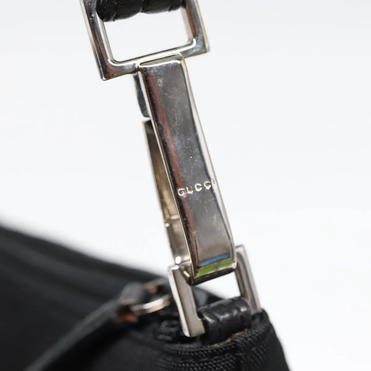 GUCCI Shoulder Bag Nylon Black  83938