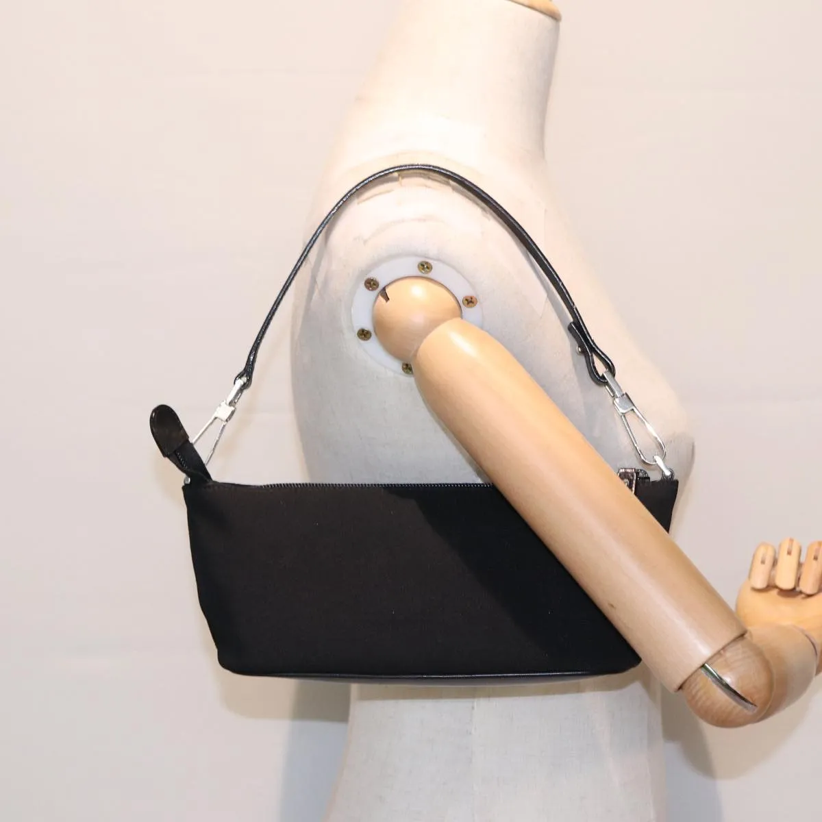 GUCCI Shoulder Bag Nylon Black  83938