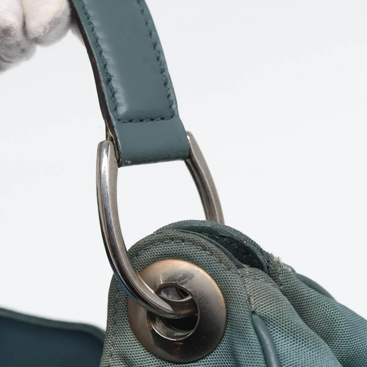 GUCCI Shoulder Bag Nylon Outlet Light Blue 244342  83813