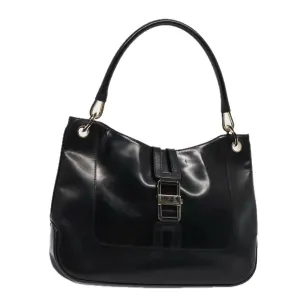 GUCCI Shoulder Bag Patent leather Black Gold 001 4149 1936