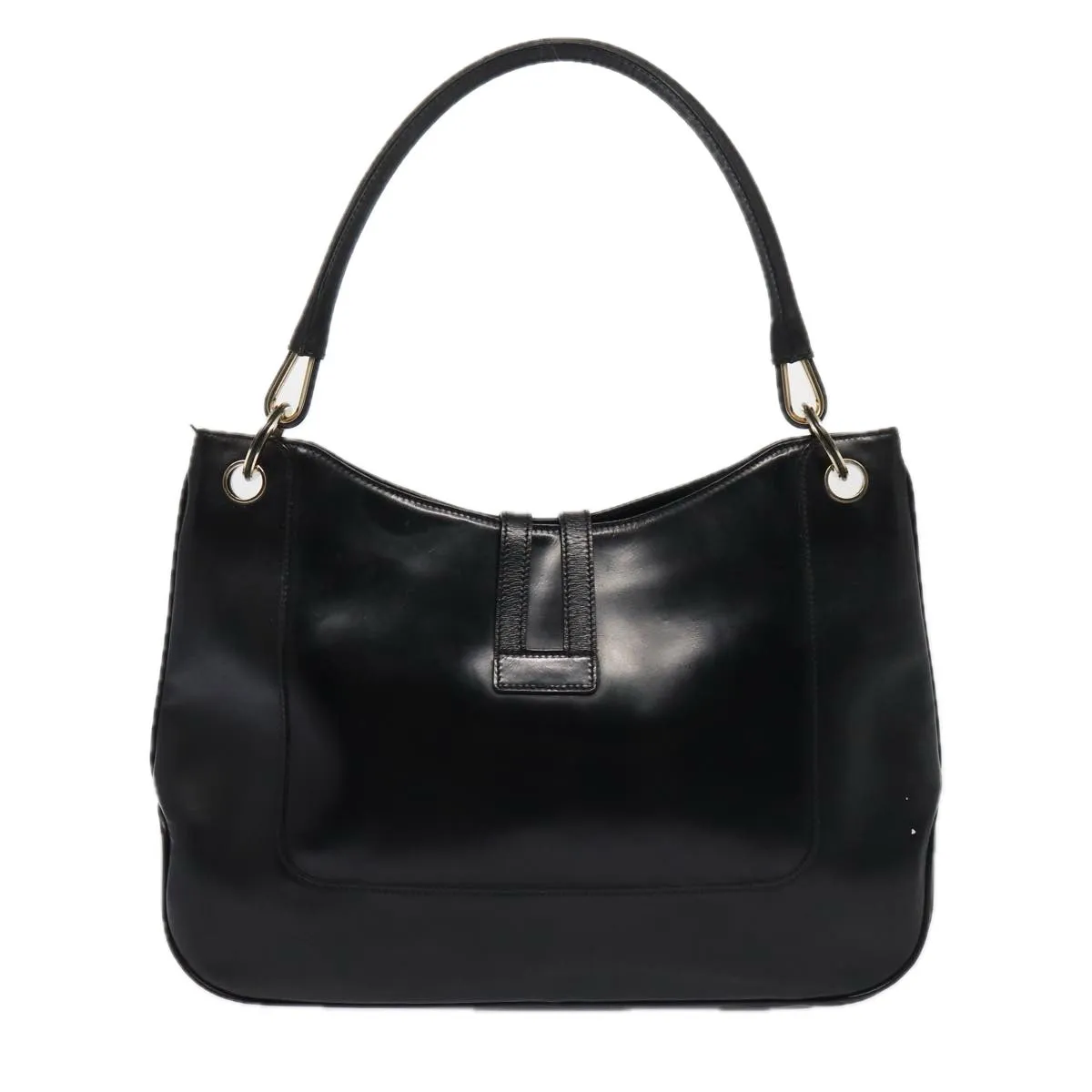 GUCCI Shoulder Bag Patent leather Black Gold 001 4149 1936