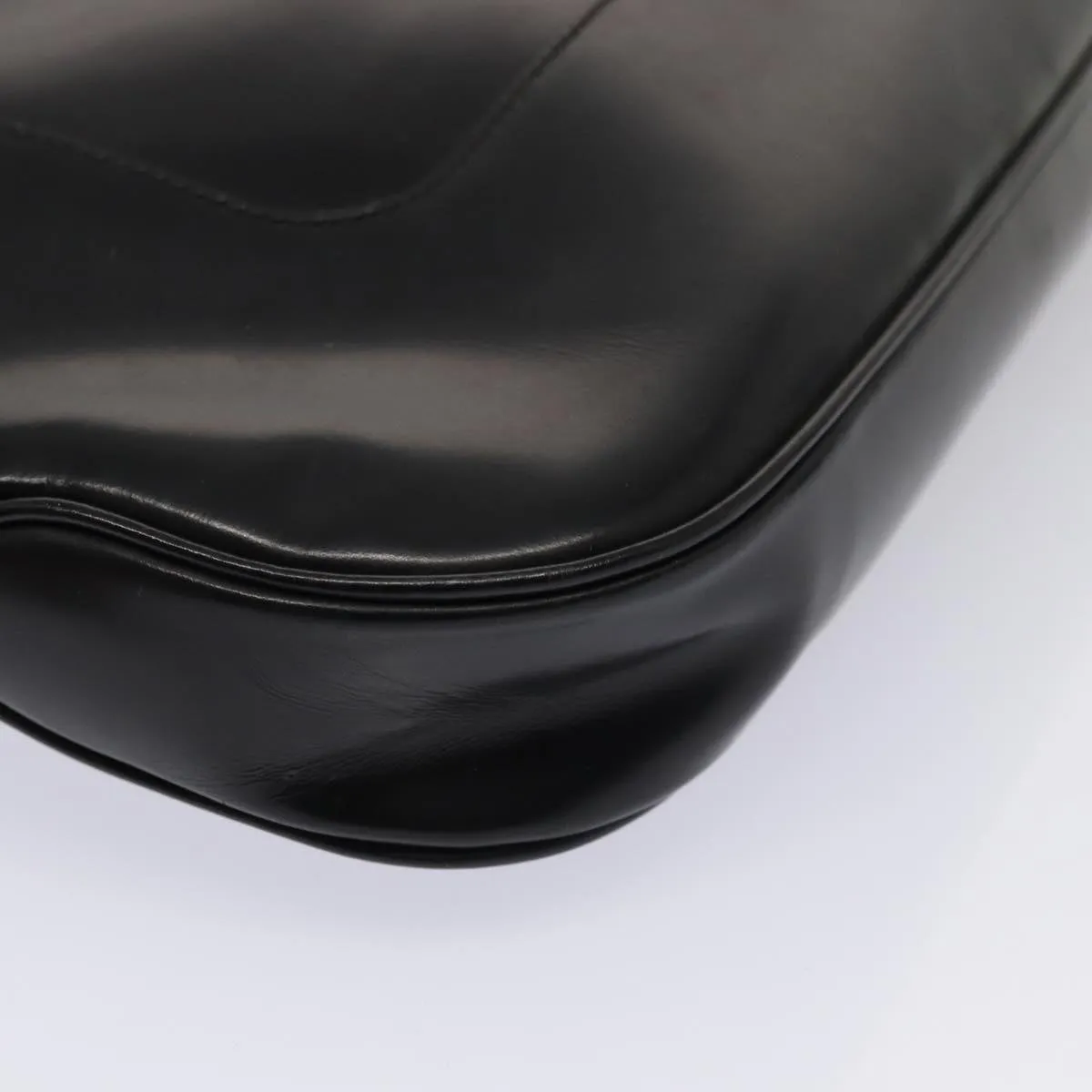 GUCCI Shoulder Bag Patent leather Black Gold 001 4149 1936