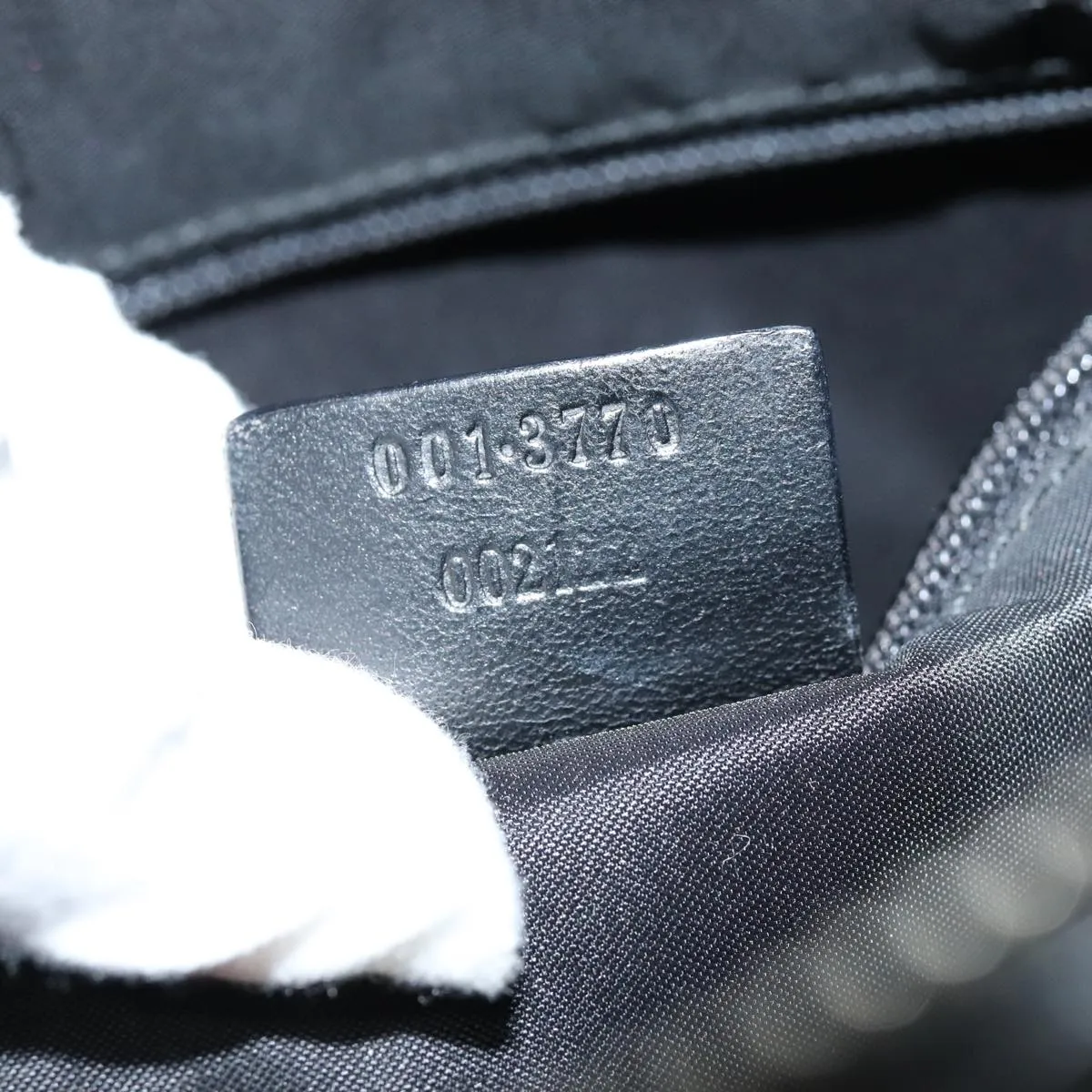 GUCCI Shoulder Bag Suede Black 001 3770  76389
