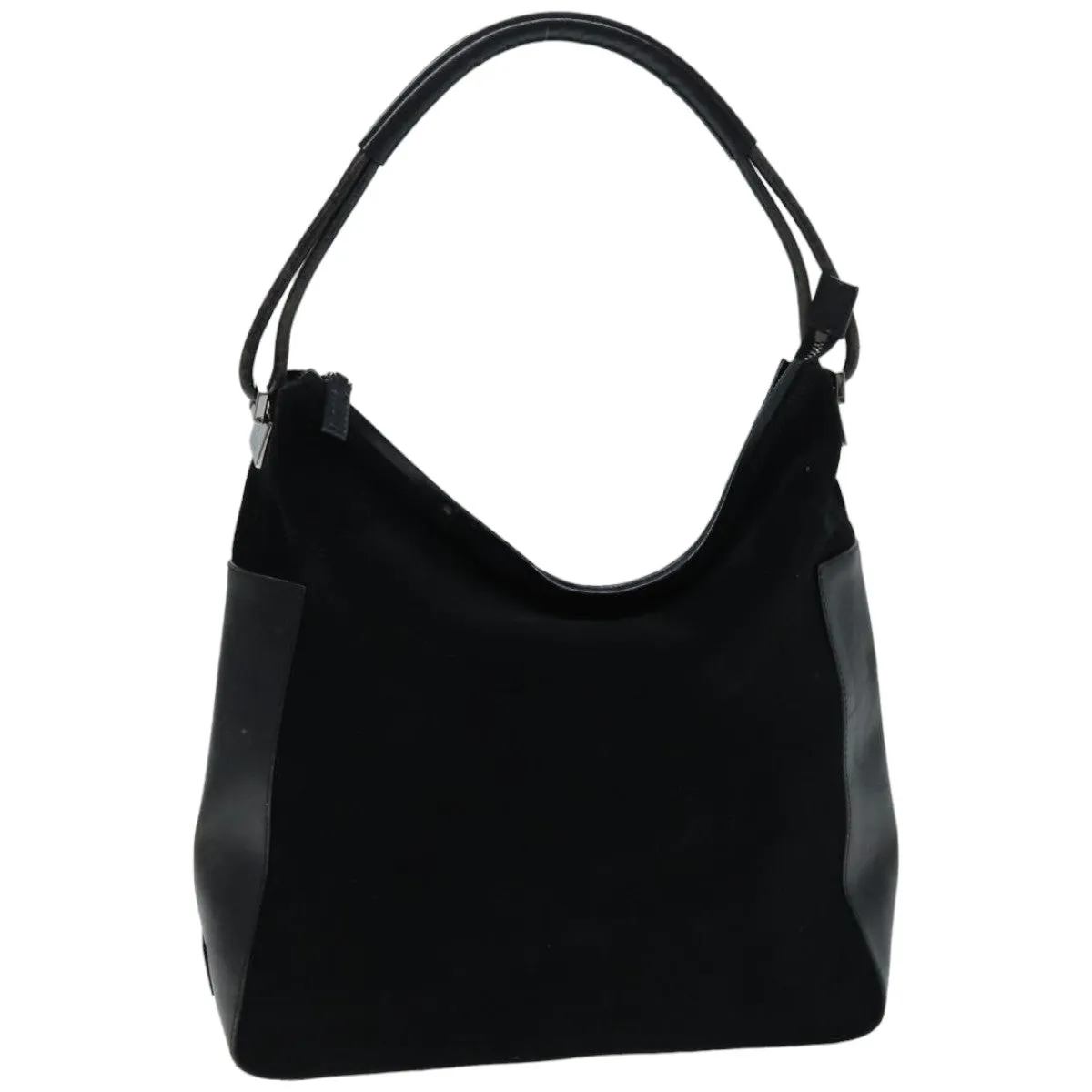 GUCCI Shoulder Bag Suede Black 001 3770  76389