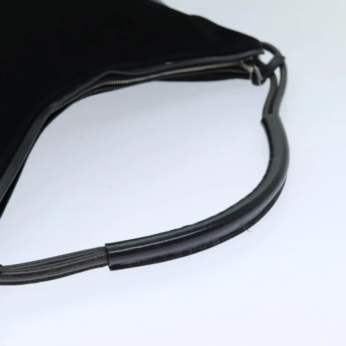 GUCCI Shoulder Bag Suede Black 001 3770  76389