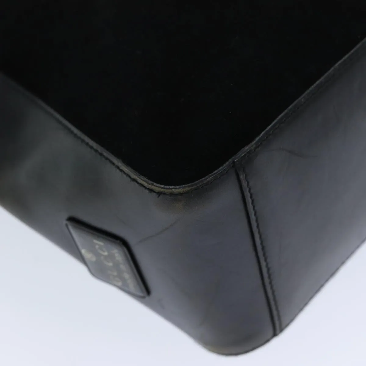 GUCCI Shoulder Bag Suede Black 001 3770  76389