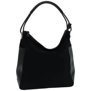 GUCCI Shoulder Bag Suede Black 001 3770  76389