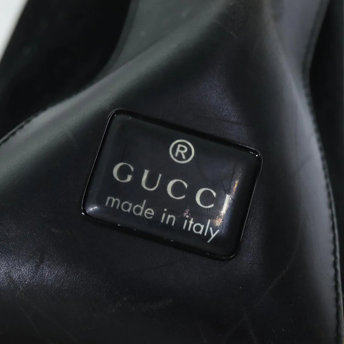 GUCCI Shoulder Bag Suede Black 001 3770  76389
