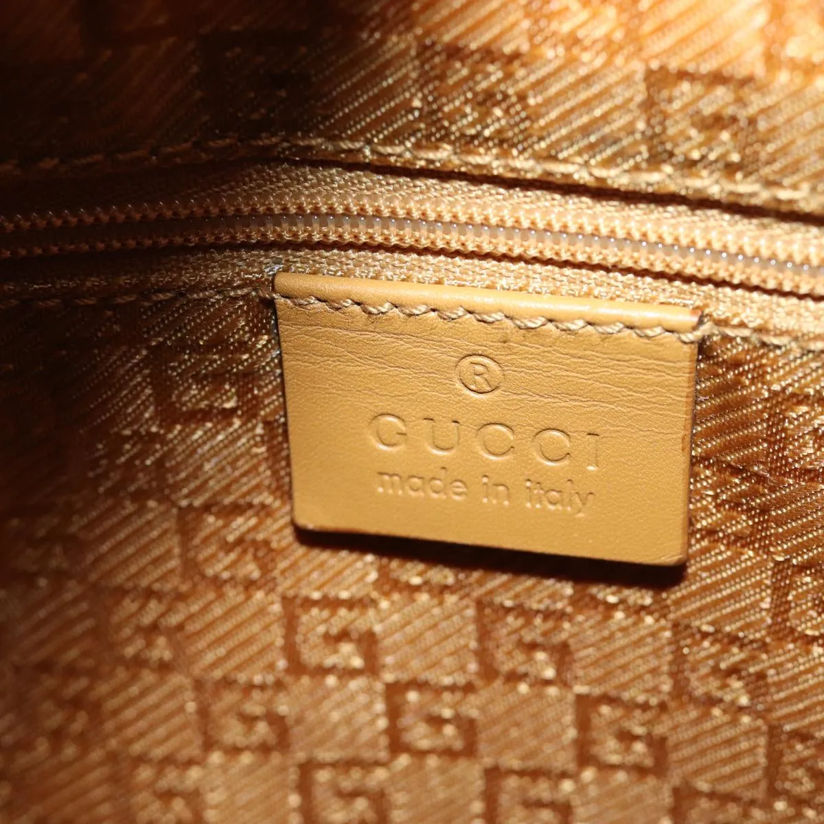 GUCCI Shoulder Bag Suede Orange 001 3386  75992