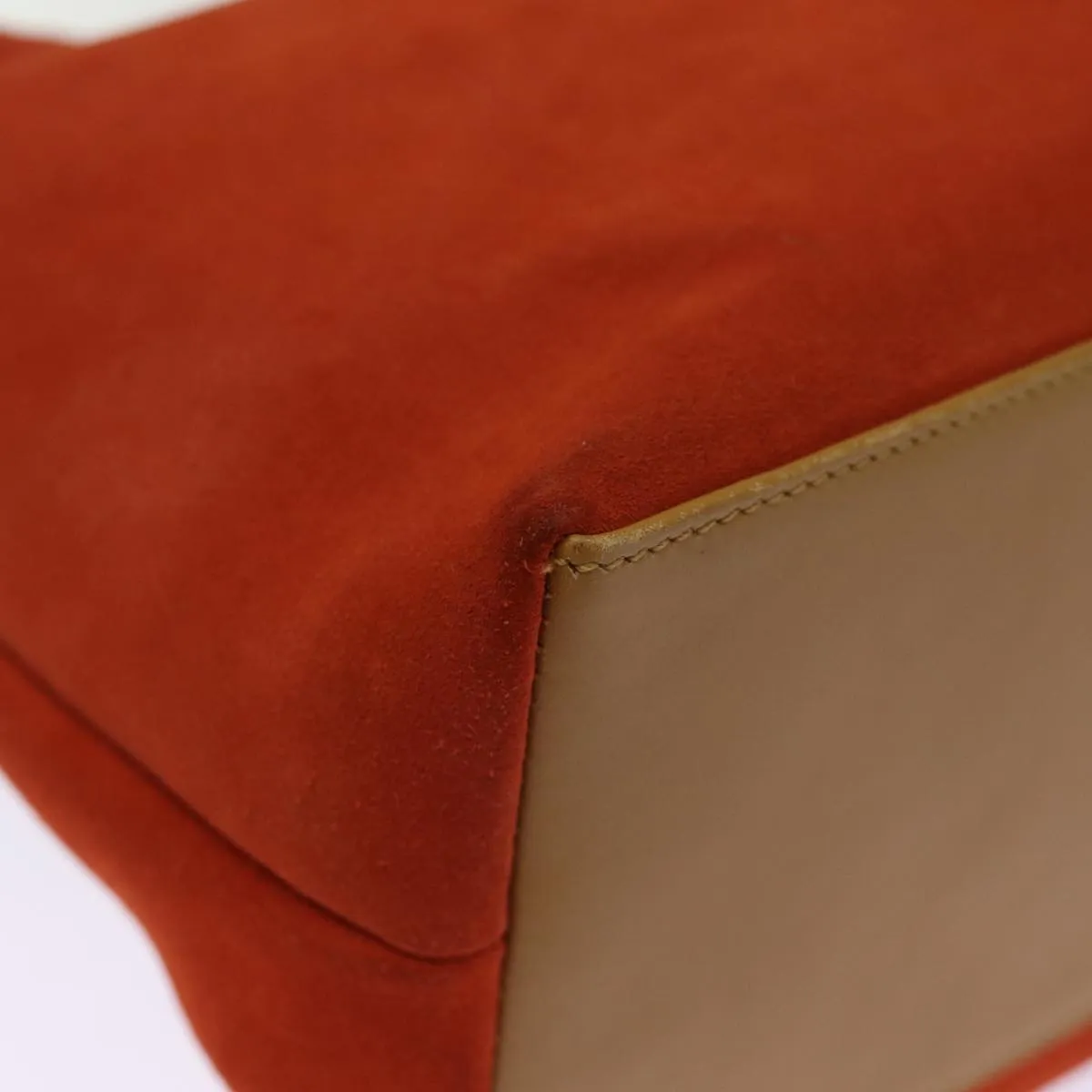 GUCCI Shoulder Bag Suede Orange 001 3386  75992
