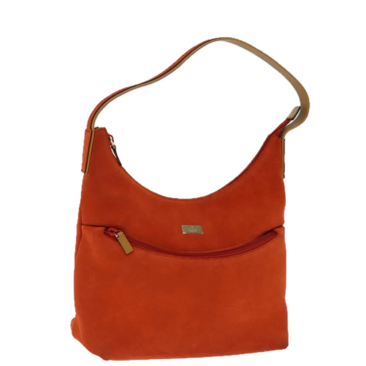 GUCCI Shoulder Bag Suede Orange 001 3386  75992