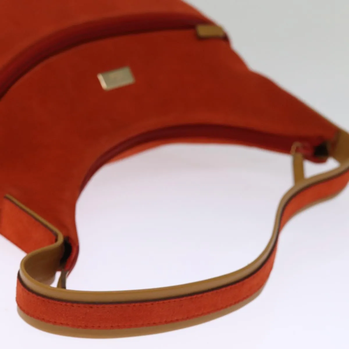 GUCCI Shoulder Bag Suede Orange 001 3386  75992
