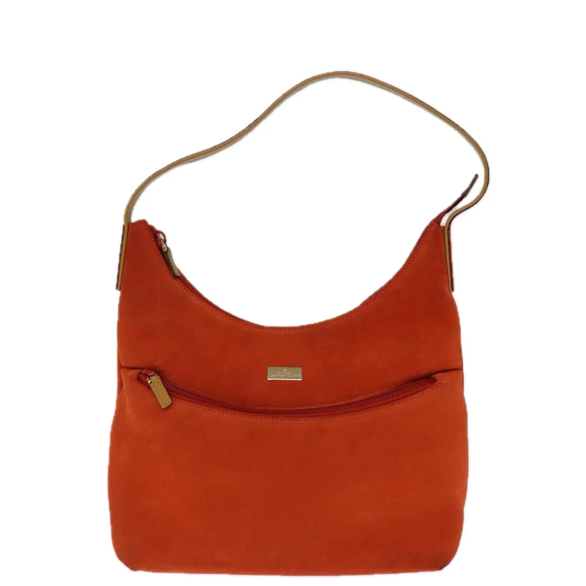 GUCCI Shoulder Bag Suede Orange 001 3386  75992