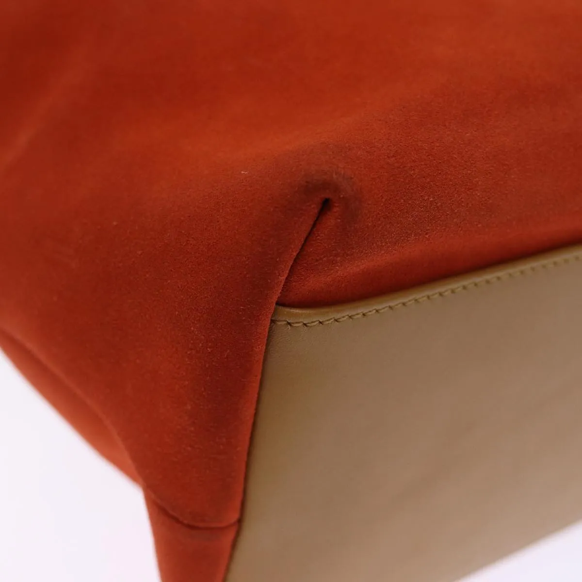 GUCCI Shoulder Bag Suede Orange 001 3386  75992