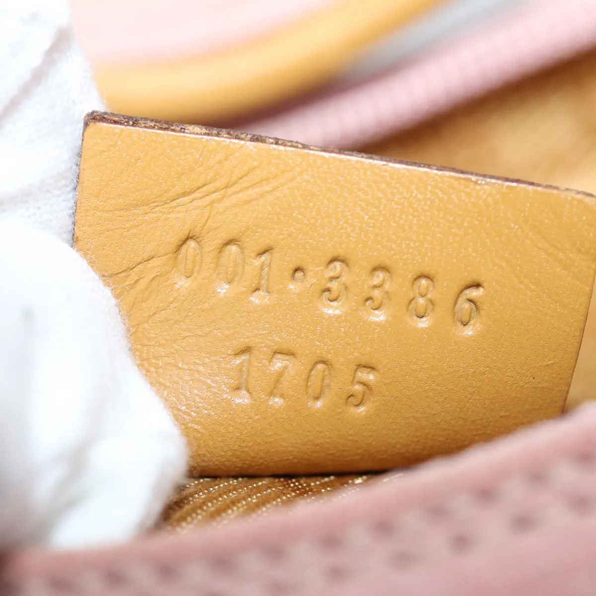 GUCCI Shoulder Bag Suede Pink 001 3386 1705  77012