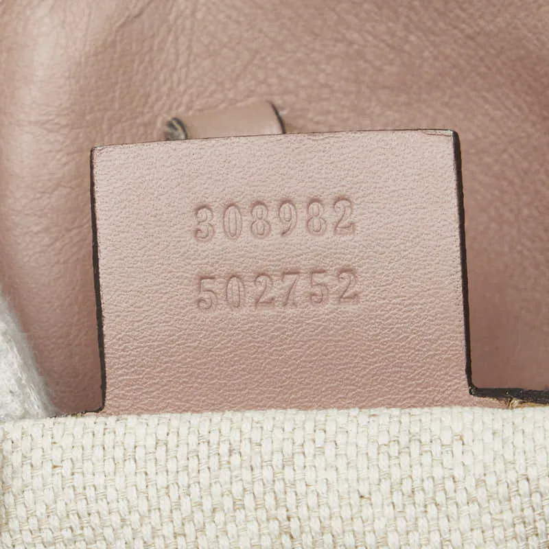Gucci Soho Chain Shoulder Bag Beige Leather