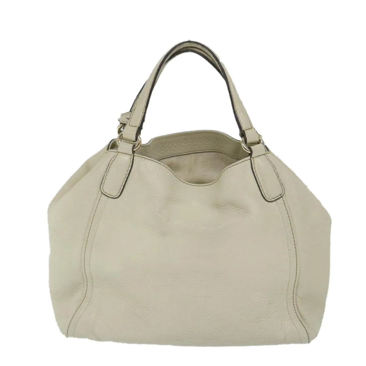 GUCCI Soho Shoulder Bag Leather 2way White 336751  57401