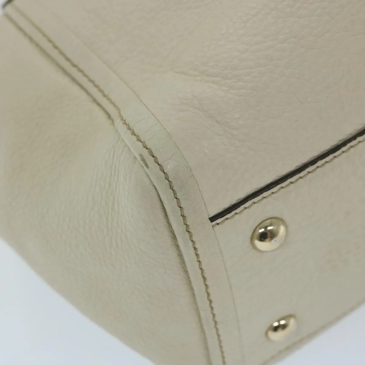 GUCCI Soho Shoulder Bag Leather 2way White 336751  57401