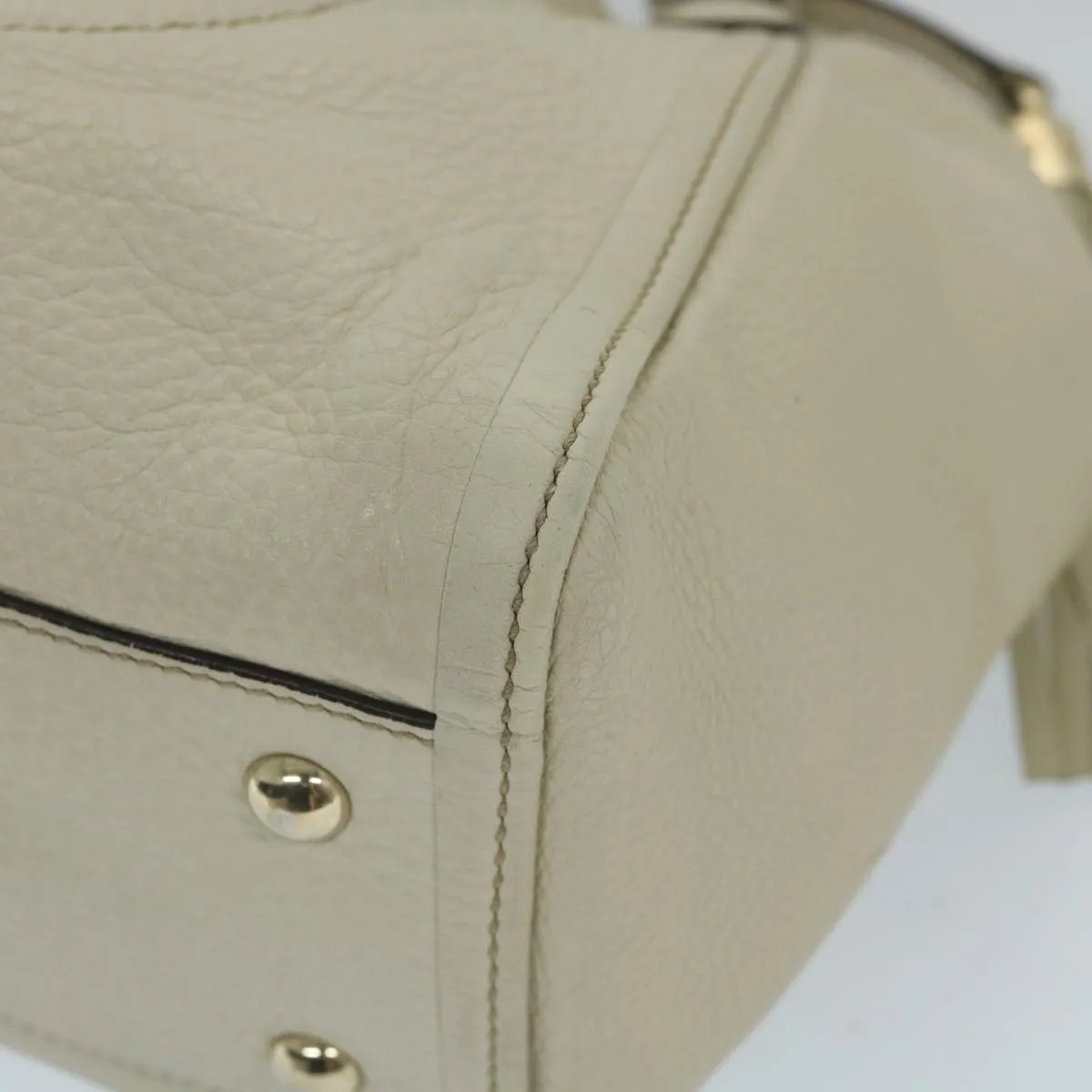 GUCCI Soho Shoulder Bag Leather 2way White 336751  57401