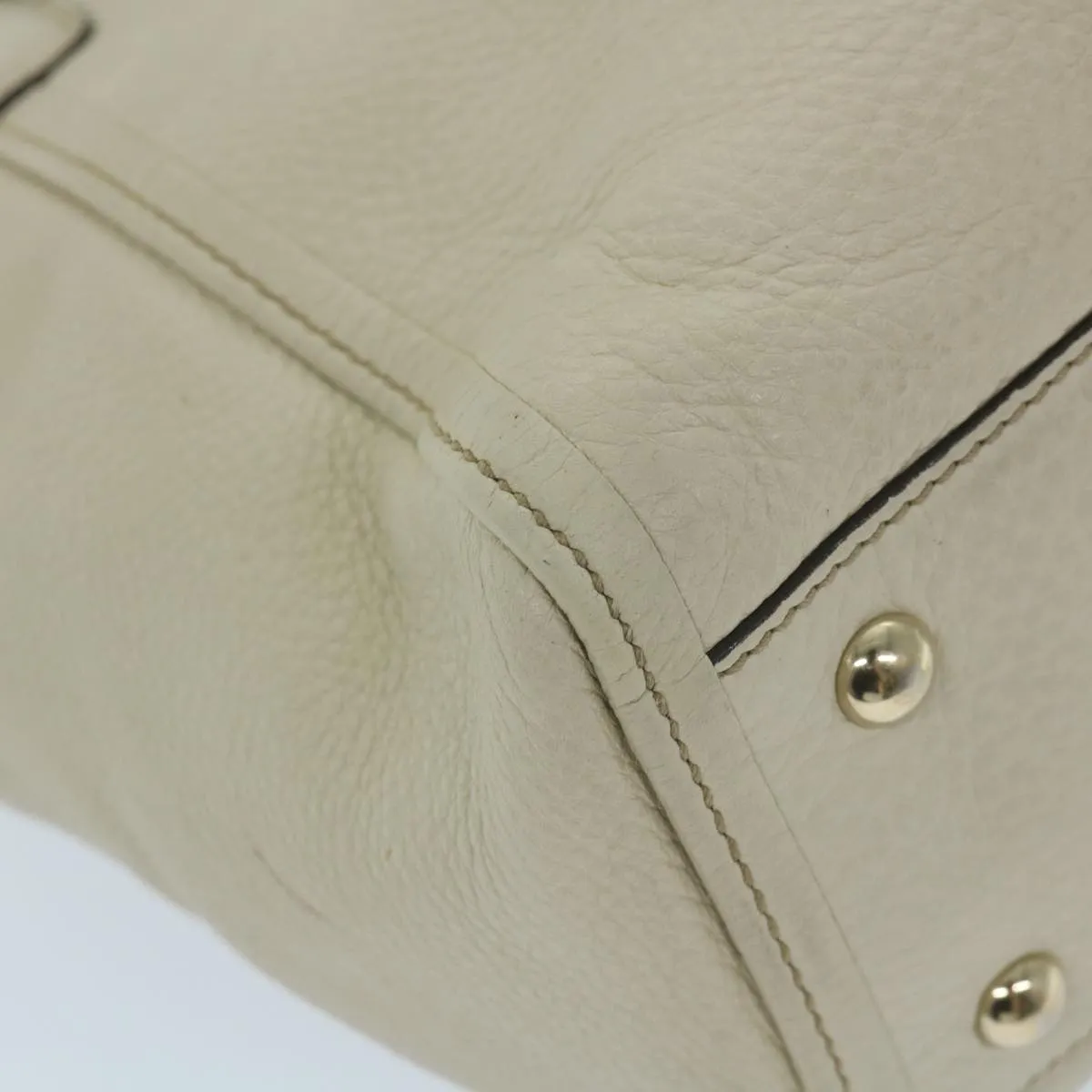 GUCCI Soho Shoulder Bag Leather 2way White 336751  57401