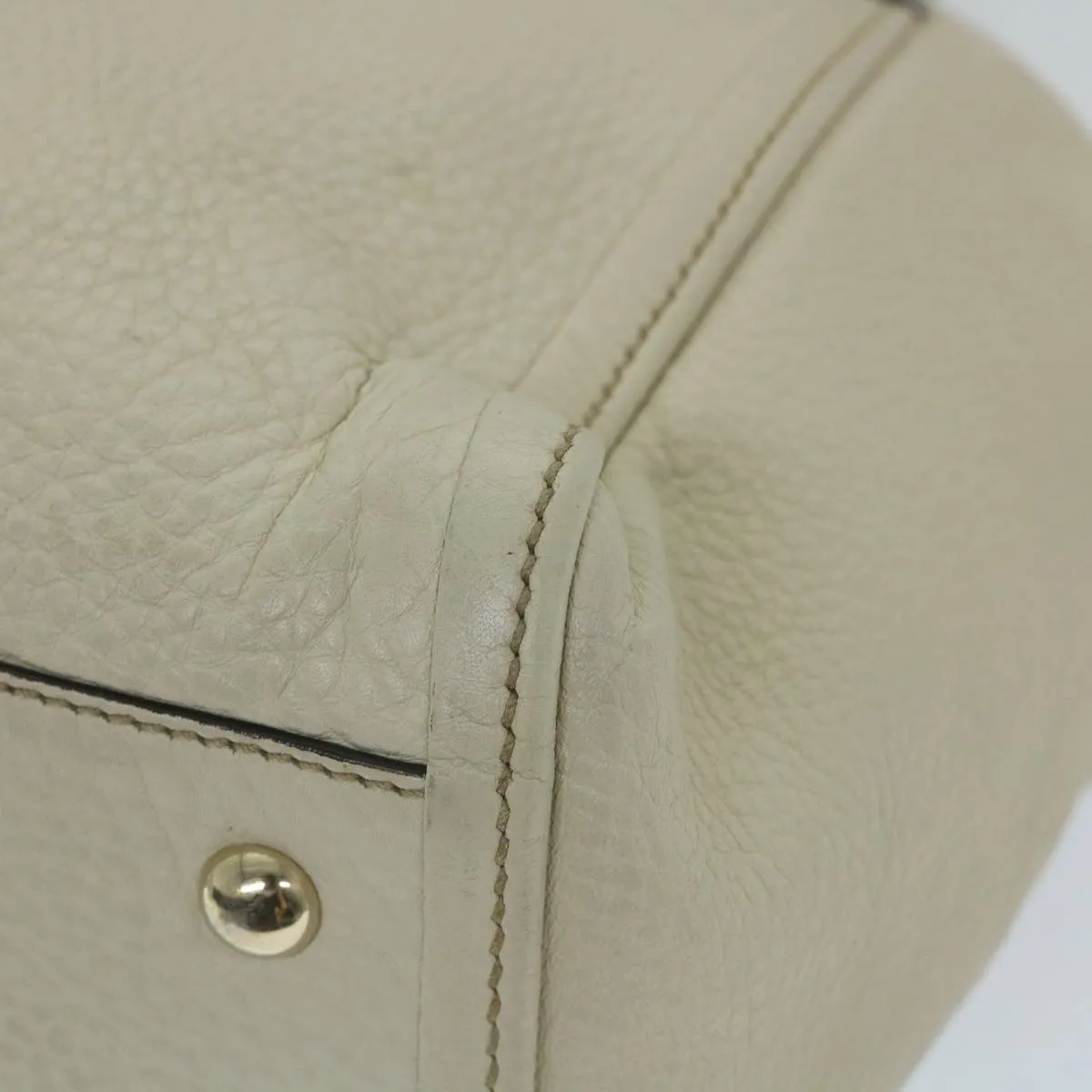 GUCCI Soho Shoulder Bag Leather 2way White 336751  57401