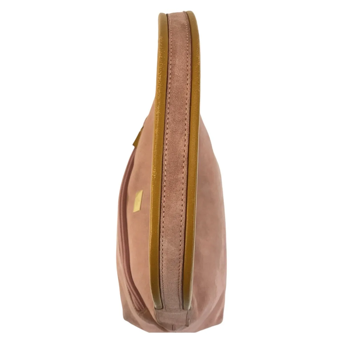 Gucci Suede Shoulder Bag Pink Gold Hardware