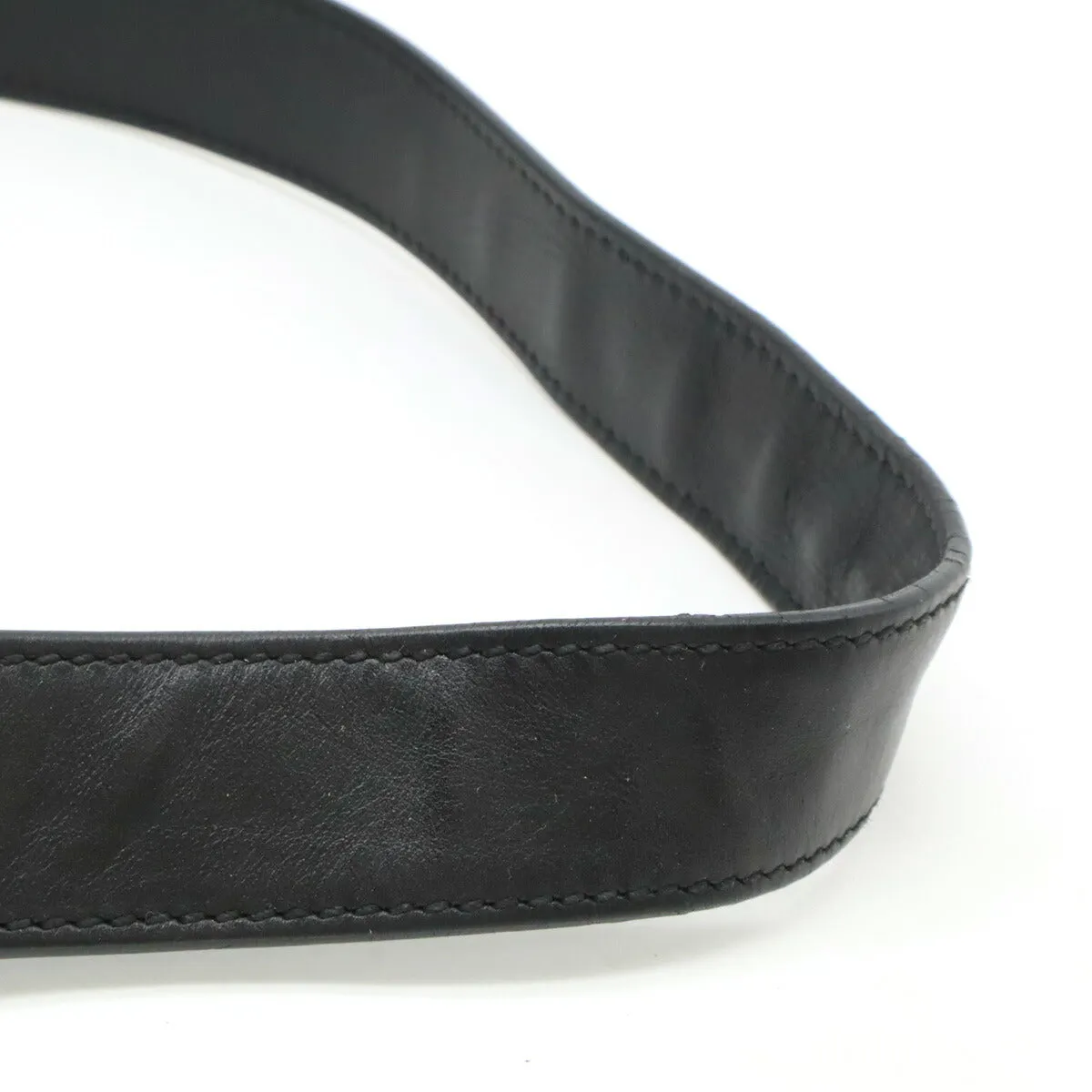 Gucci Sylvie Leather Ribbon Shoulder Bag Black