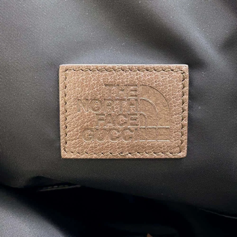 GUCCI The North Face Collaboration Backpack Black/White650288 Nylon Leather