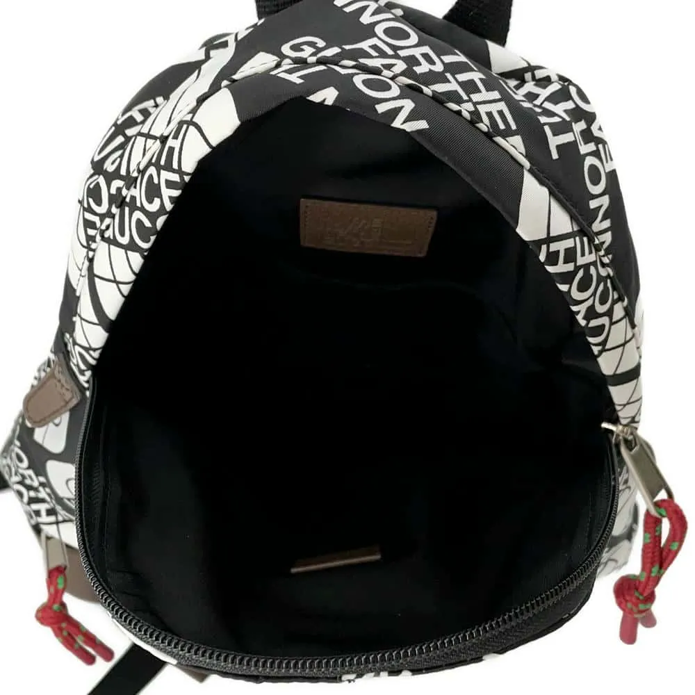GUCCI The North Face Collaboration Backpack Black/White650288 Nylon Leather