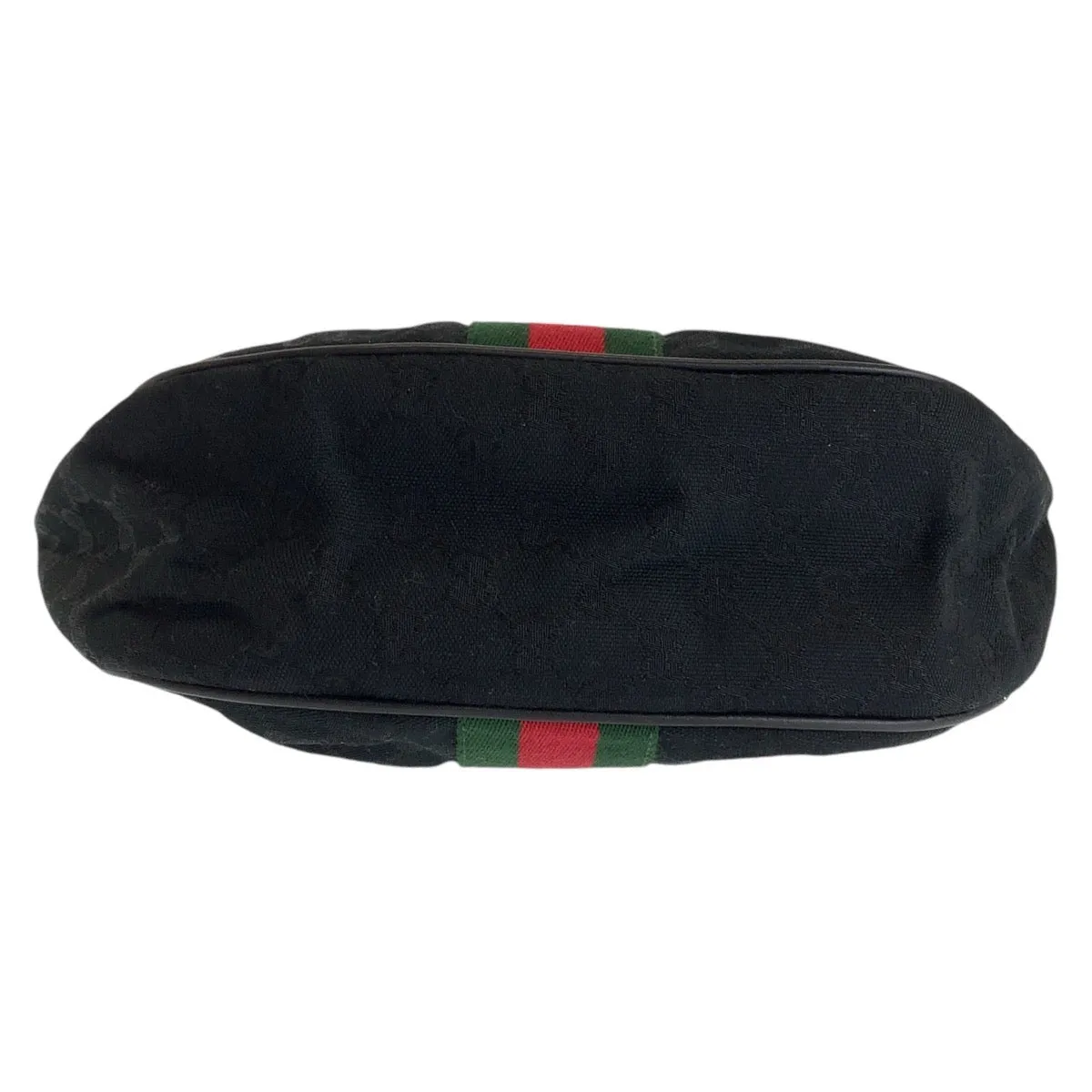 Gucci Vintage GG Canvas Leather Shoulder Bag
