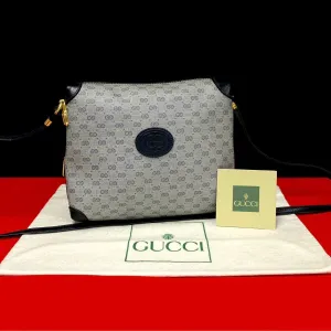Gucci Vintage Micro GG Leather Shoulder Bag