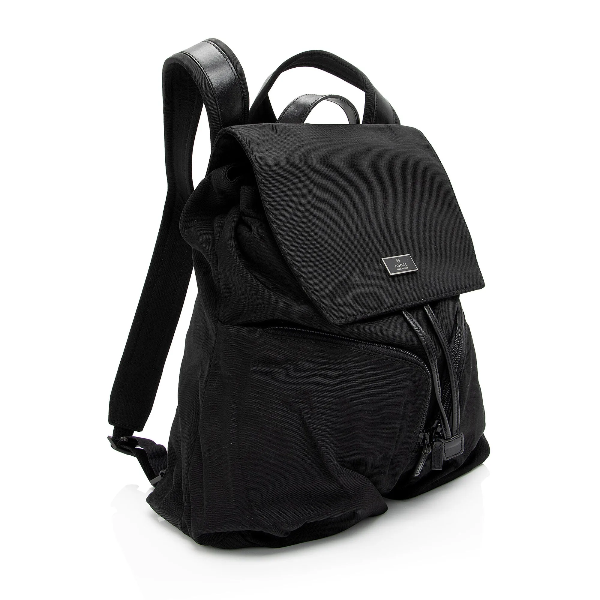 Gucci Vintage Nylon Backpack (SHF-B0jNII)