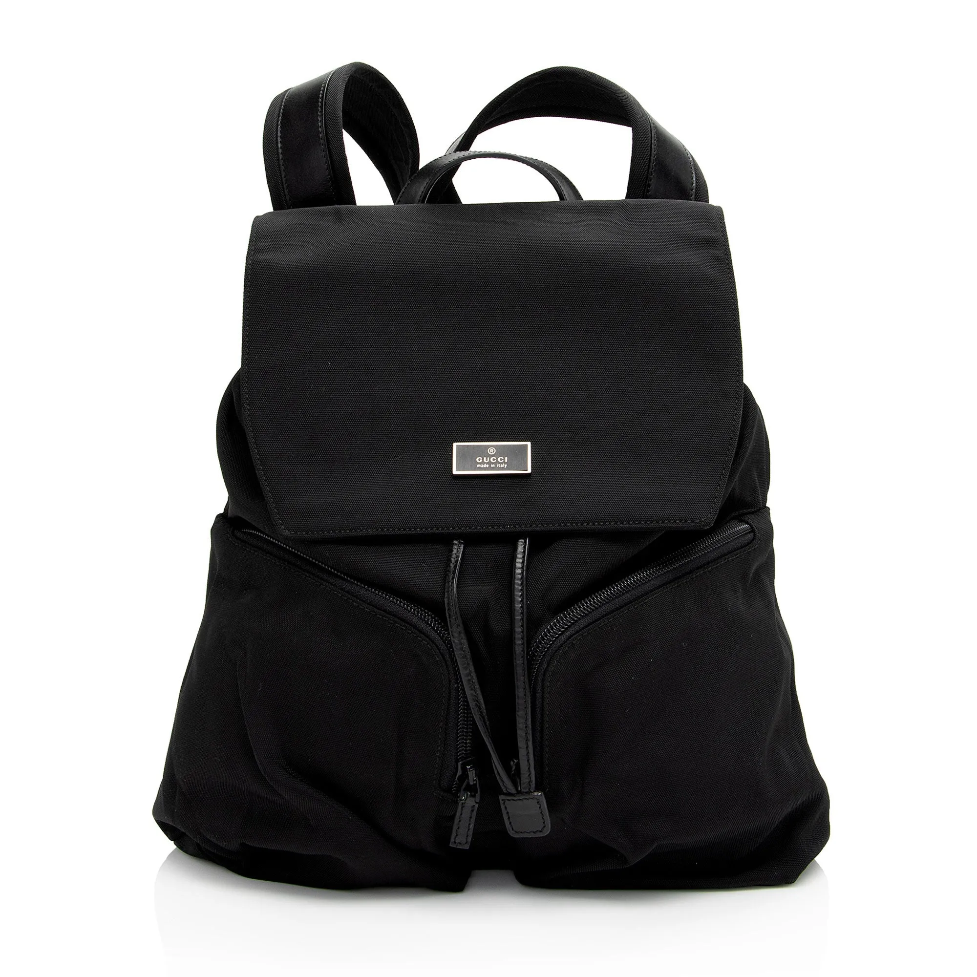 Gucci Vintage Nylon Backpack (SHF-B0jNII)