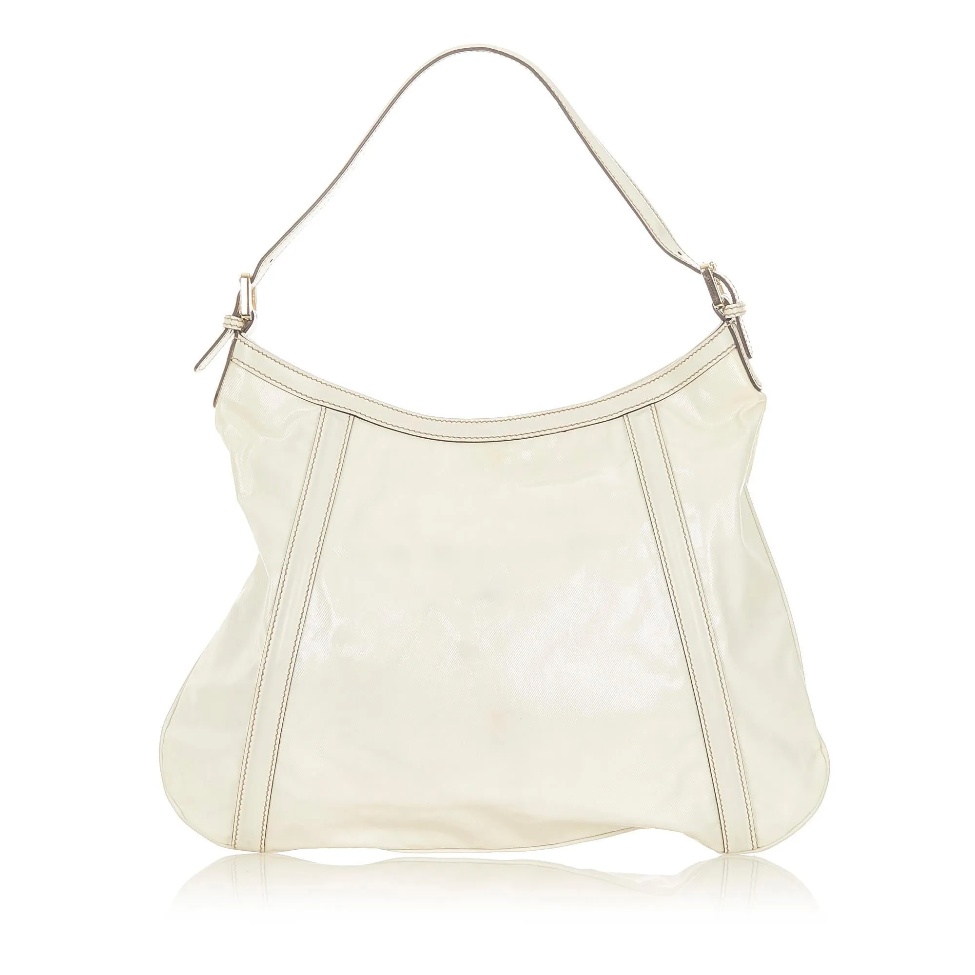 Gucci Web Britt Patent Leather Shoulder Bag (SHG-19371)