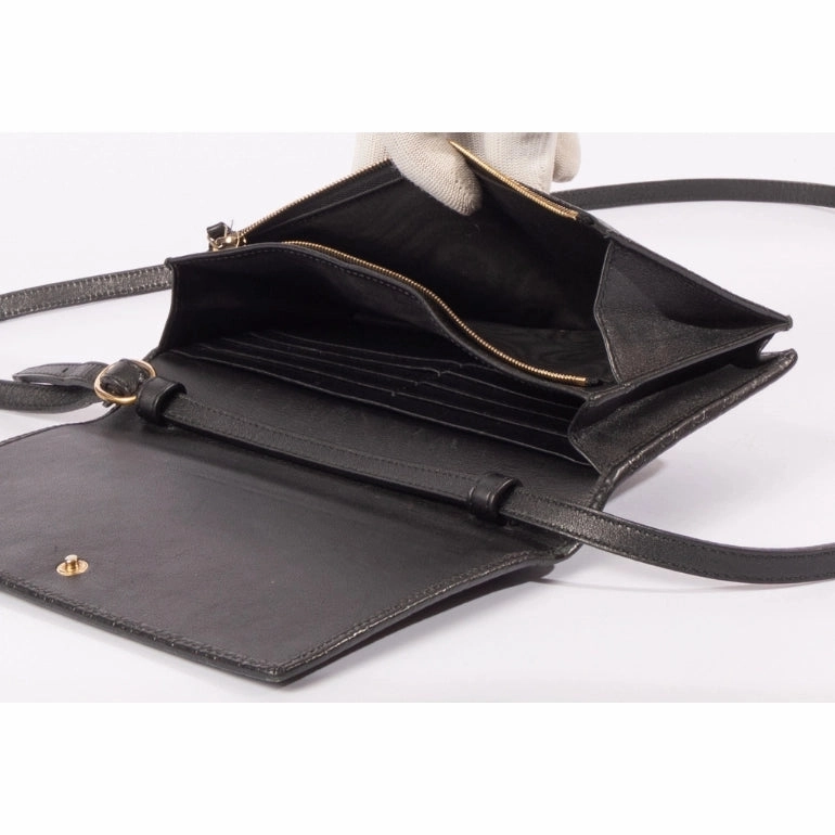 Gucci Embossed Microguccissima Wallet On Crossbody Strap