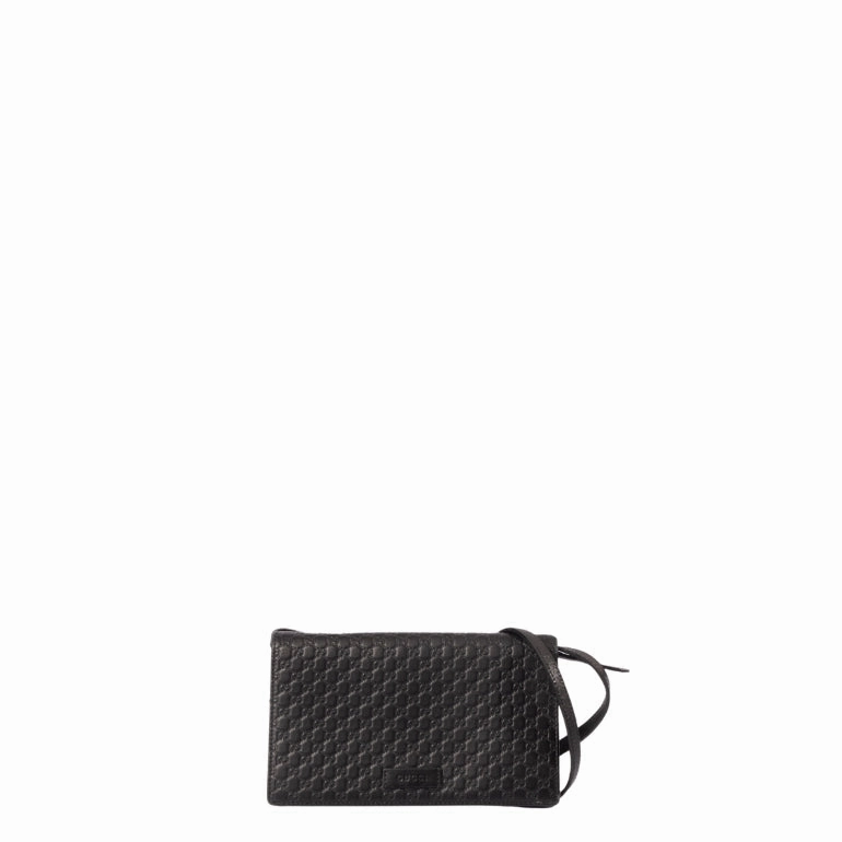 Gucci Embossed Microguccissima Wallet On Crossbody Strap