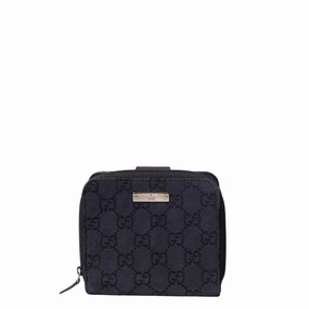 Gucci GG Canvas Compact Zip Around Coin Wallet