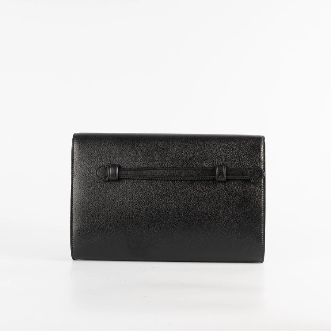 Gucci GG Marmont Black Leather Clutch