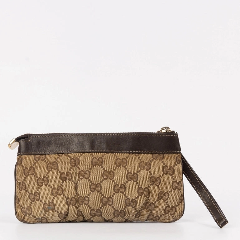 Gucci GG Monogram D Ring Wristlet