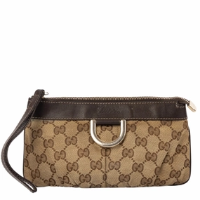 Gucci GG Monogram D Ring Wristlet